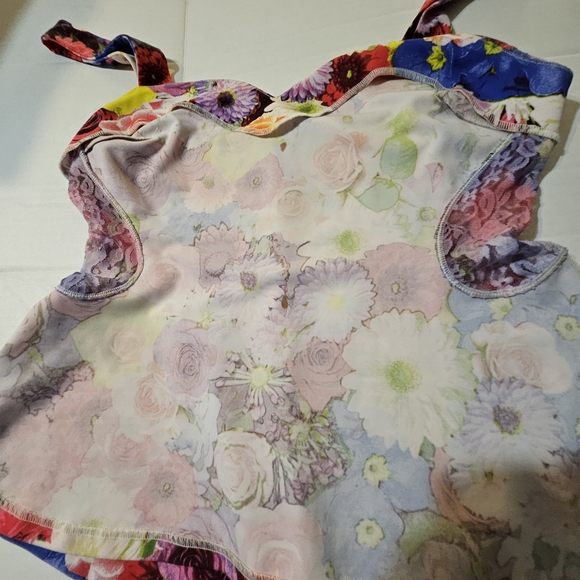 Guess Purple and Orange Bustier Tank Top - Picture 6 of 8